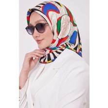Benetton Sıena Desenli Eşarp B-E-1009 Siyah