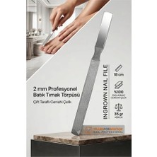 Zenviaa Sadece Batık Tırnaklara 2 mm Kalınlık Özel Törpü  - Çift Taraflı Cerrahi Çelik  72