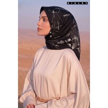 Sisley Saten Kadın Ipek Eşarp S-E-2032 Siyah