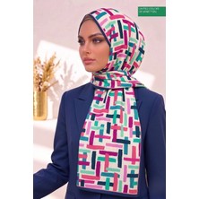 Benetton Fiore Desenli Şal B-S-1011 Lila