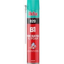 FA015 Akfix 820 Pu Pipetli Yangına Dayanıklı B1 Köpük 750ML(B850)