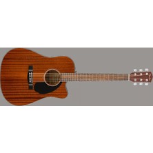 Fender 0970113022 CD-60SCE Dreadnought Maun Elektro Akustik Gitar | Dreadnought Kasa, Maun, Sahne/kayıt