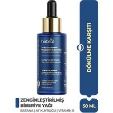 Herbital Zenginleştirilmiş Biberiye Yağı | Dökülme ve Beyazlama Karşıtı | Batana, Argan, Badem, Vitamin E