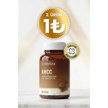 Erbatab AHCC Aktif Heksoz Korele Bileşik İçeren Takviye Edici Gıda 60 Bitkisel Kapsül Vegan