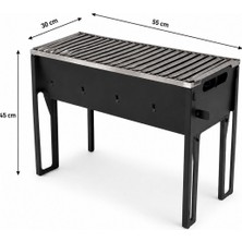 Mand Ayaklı Mangal & Barbekü - 55X30 cm (Yükseklik 45 Cm)