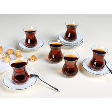 Porland Platin 12 Parça 6 Kişilik Çay Takımı