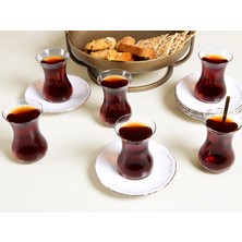 Porland Altın Yaldız 12 Parça 6 Kişilik Çay Takımı