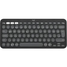 Marmara Qumasch Logıtech K380S Pebble Keys 2 Çoklu Cihaz Özellikli Bluetooth Türkçe Q Klavye GRİ 920-011859