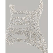 Fender 0992187001 Gitar Pickguard Plakası | Stratocaster, Hybrid Glass, Parlak Efektli, Koyu Gri