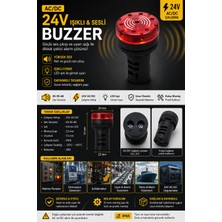 Yfs Tech AC/DC 24V - LED IŞIKLI BUZZER
