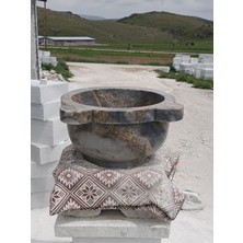 Deca Stone Mermer Hamam Kurnası - Ateş Gri Mermer Hamam Kurnası