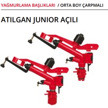 Borensa Yağmurlama Başlığı Atılgan Junıor Açılı plastik 25 m Orta boy