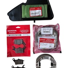 Honda Dio Orjinal Ön Balata + Arka Balata + Hava Filtresi Bakım Seti