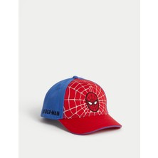 Marks & Spencer Saf Pamuklu Spider-Man™ Şapka (1-6 Yaş)