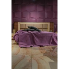 Sofline Premium %100 Pamuk Tek Kişilik Yazlık Pike, Yatak Örtüsü, Terletmez Kumaş(PUDRA RENK) (160x240cm)