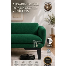 Legora Wood Design 10 cm Küt Ahşap Mobilya Ayağı Siyah | Gürgen Koltuk Kanepe Berjer Baza Tv Ünitesi Uyumlu