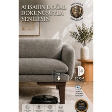Legora Wood Design 20 cm Küt Ahşap Mobilya Ayağı Koyu Ceviz | Gürgen Koltuk Kanepe Berjer Baza Tv Ünitesi Uyumlu