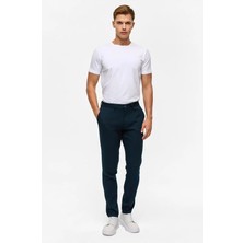 Süvari Lacivert Slim Casual Pantolon