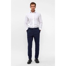 Süvari Lacivert Slim Düz Klasik Pantolon
