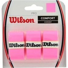 Wilson WRZ4014PK Pro Overgrip Pembe Renkli 3'lü Raket Gribi Konforlu Kullanım İçin