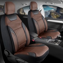 Startcar Toyota Yaris 2011-2014 Full Deri Oto Koltuk Kılıfı Ön Arka Set Kahverengi Edition Scr