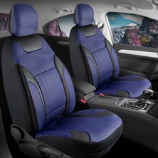 Startcar Peugeot 307 Station Wagon Full Deri Oto Koltuk Kılıfı Ön Arka Set Lacivert Edition Scr