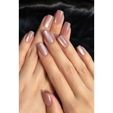 Easy Beauty Kedi Gözü Small Beden Kısa Küt 10 Adet Takma Tırnak Seti T228
