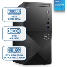 Dell Vostro 3020 N2046VDT3020MT I5 13400 32 GB Ddr4 2 Tb M.2 SSD Rtx Pro 2000 Blackwell 16GB W11P Desktop