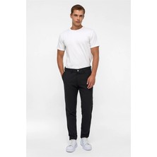 Süvari Siyah Slim Klasik Pantolon