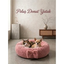 Empressco Renkli Pelüş Simit Yatak, Evcil Dostlarınız Için Rahat ve Şık Alternatif
