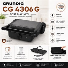 Grundig Cg 4306 G 2000W 6 Dilim Tost Makinesi