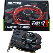 Seclife RX550 4gb Gddr5 128BIT HDMI DVI Dp Pcıe 16X V3.0