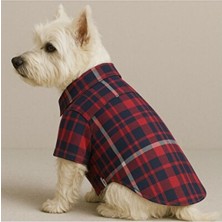 Empressco Küçük Irk Lacivert ve Kırmızı Ekoseli Köpek ve Kedi Gömleği (1-10 Kg)