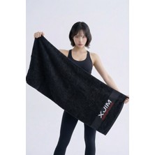 Xjim %100 Pamuk 50X100 Spor Sporcu Havlusu Fitness Antrenman Gym Boks Için Ter Emici Havlu Yumuşak