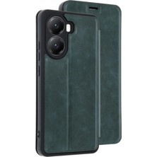 Marsilyan™- Xiaomi Poco X7 Pro Kılıf Flip Cover - Koyu Yeşil