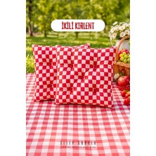 Sleep Garden Çok Amaçlı Kırlent Pofuduk Minder Pötikareli 45X45 2'li
