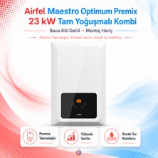 Airfel Maestro Optimum Premix 23 Kw Tam Yoğuşmalı Kombi (Baca Kiti Dahil) (Montaj Hariç)