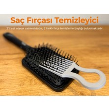 Print Zone Pratik Tarak ve Saç Fırçası Temizleyici Aparat - Kıl, Tüy ve Yumak Toplayıcı (2'li Set)