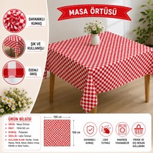 Sleep Garden Çok Amaçlı Masa Örtüsü Piknik, Kamp, Plaj Sofra Örtüsü Pötikareli Yıkanabilir 170X170