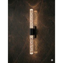 Backhome Bubblelight Medium 40 cm Modern Tasarım LED Aplik - Duvar Lambası - Siyah -  Pilli - Günışığı