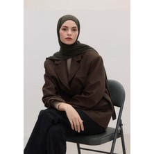 Fresh Scarfs Bambu Penye Şal Antrasit