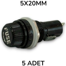 Elektromall 5X20 Panel Tipi Sigorta Yuvası - 5 Adet