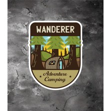 Kamp Off Road Adventure Camping Sticker - Araba Oto Motosiklet Karavan Cam Sticker - 00292