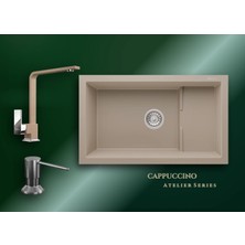 Real Stone Cappuccino Atelier Series Patara P017 & Göksu Premium Mutfak Koleksiyonu
