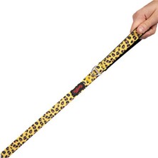 Empressco Leopar Desenli Kedi Köpek Sevk ve Gezdirme Kayışı, Şık ve Rahat Kullanım