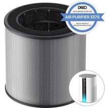 Dreo Air Purifier 337S Uyumlu 3 Aşamalı Hepa Yedek Filtre