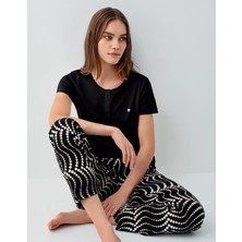 Pierre Cardin PC9165-X Kadın Kısa Kol Büyük Beden Pijama Takımı