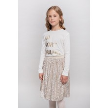 Pamina Kız Çocuk Etek Ekru