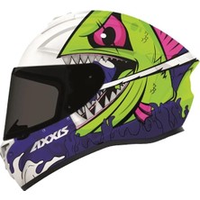 Axxis Axxıs Draken Full Face Viper Fish White Blue
