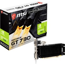 MSI GEFORCE N730K-2GD3H/LPV1 GT730 2GB DDR3 64BIT 1XVGA 1XHDMI 1XDVI EKRAN KARTI